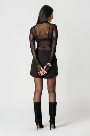 Blusa Tule Com Abertura Para Polegar