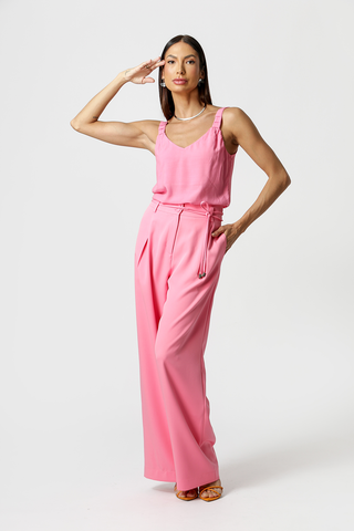 Regata Com Pregas Na Alça - PINK CLARO