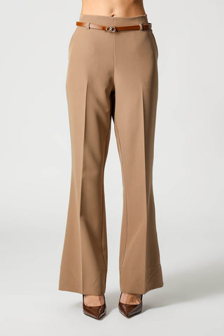 Pantalones rectos de sastre con cinturón - FENDI