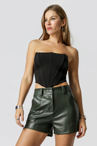 Top de corsé - NEGRO