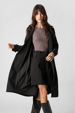 Blusa con apliques de pedrería - CAFE CL