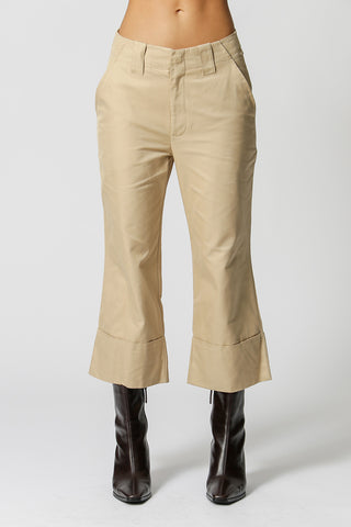 Pantalones de pierna ancha - BEIGE ESC