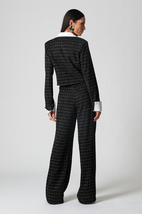 Casaqueto Tweed Com Botões Dourados