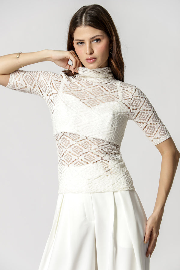 Blusa Em Renda