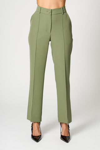 Pantalones rectos con abertura delantera - MUSGO