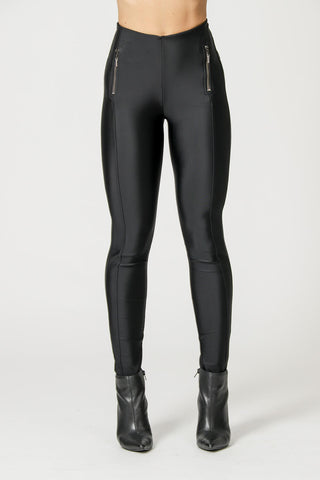 Pantalones ajustados - NEGRO