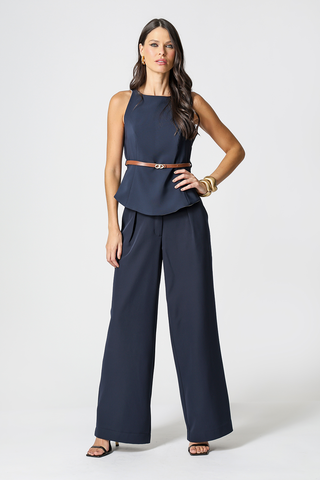 Blusa De Alfaiataria Dupla Face - MARINHO