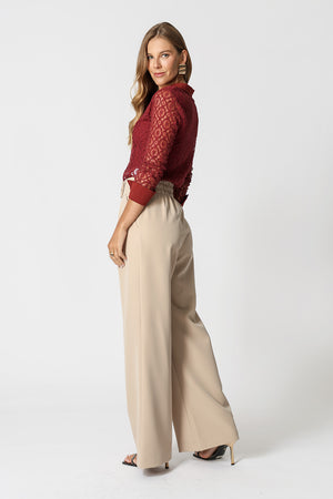 Camisa de Renda Transparente
