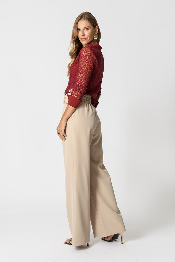 Camisa de Renda Transparente