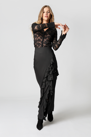 Camisa de Renda Transparente
