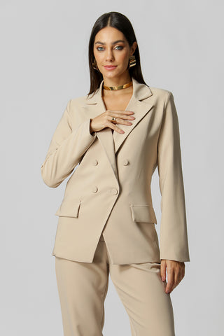 Blazer Alfaiataria 4 Botões - AREIA