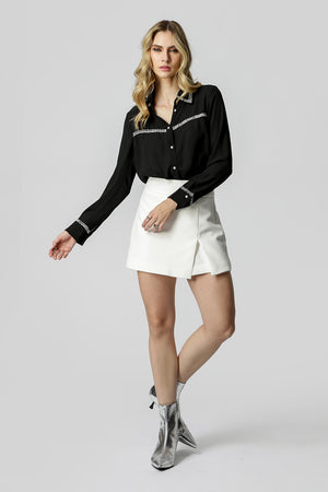 Camisa Com Detalhe Em Brilho