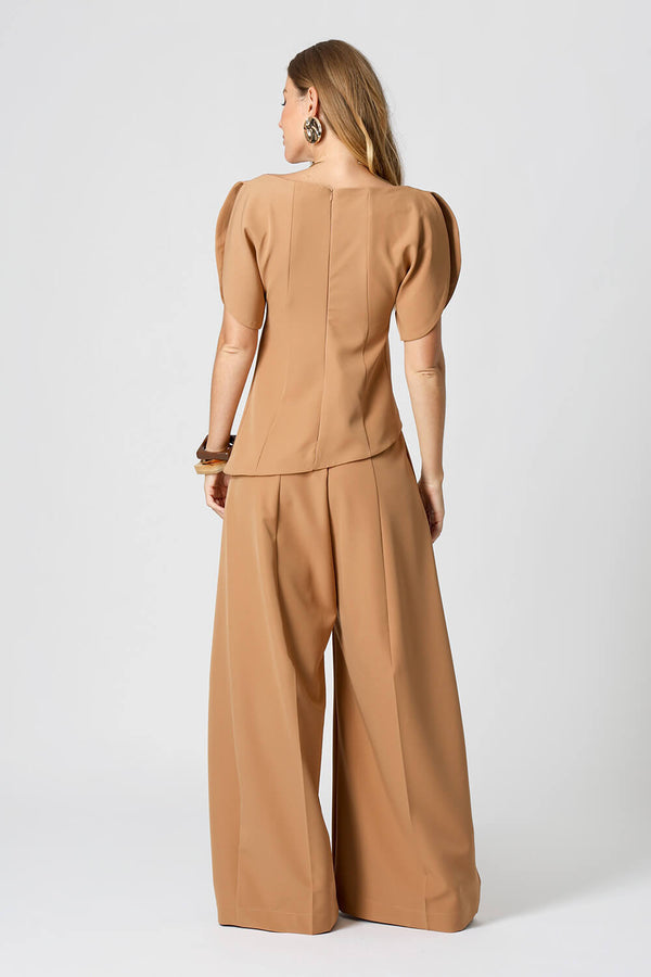 Blusa Alfaiataria Manga Balloon