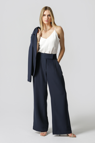 Calça Pantalona Cós Minimalista - MARINHO