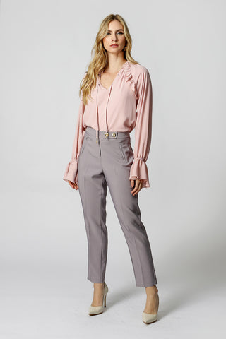 Blusa con detalle de volante - ROSA 5