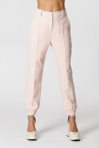 Calça Jogging Com Elástico - NUDE