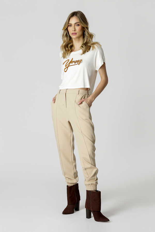 Calça Jogging Com Elástico