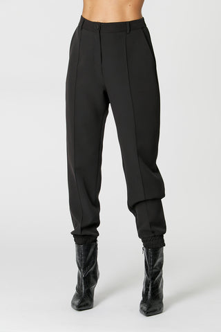 Calça Jogging Com Elástico - PRETO