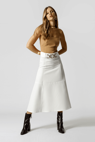 Blusa de sastre sin tirantes - CASTOR