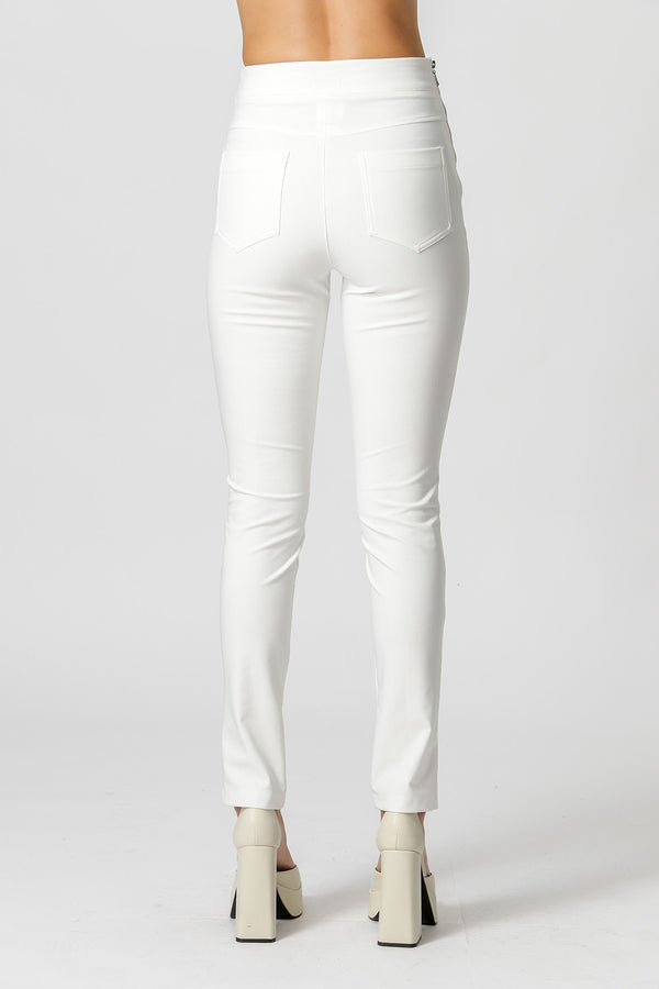 Calça Com Faixa Pespontada