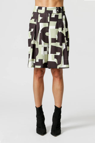 Bermuda Estampada - PRETO 7188