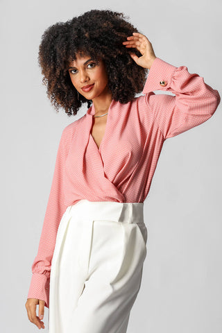 Blusa Cachequer Estampada - ROSA 90167