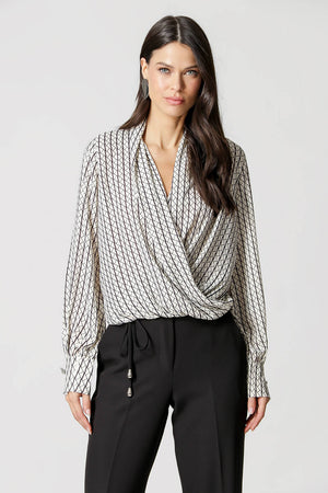 Blusa Cachequer Manga Longa Estampada