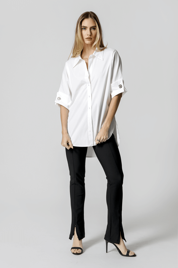 Camisa Ampla Manga 3/4