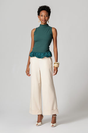 Regata Canelada Com Barra Balonê