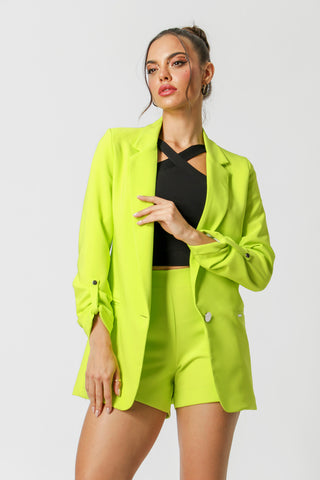 Blazer Alfaiataria - AMARELO NEON