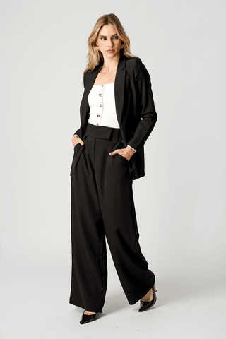 Blazer Alfaiataria Longline - PRETO