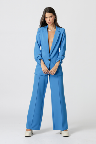 Calça Pantalona Em Alfaiataria - ROYAL