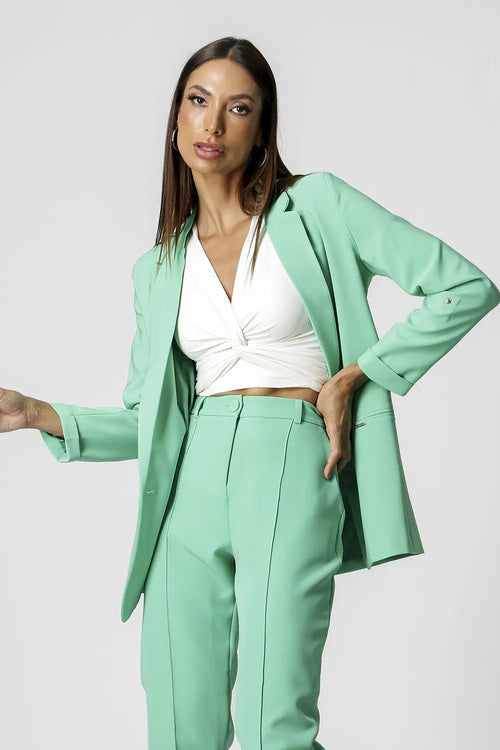 Blazer Alfaiataria Longline TRIMIX