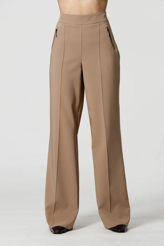 Pantalones anchos con cremallera - FENDI