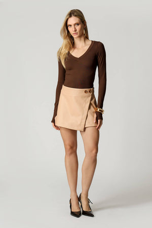 Blusa Manga Longa Decote V TRIMIX