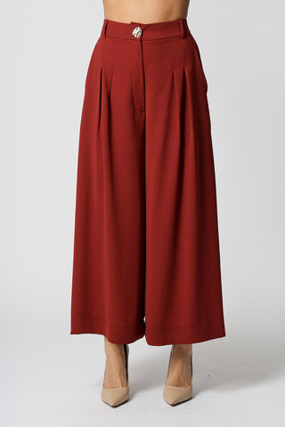 Calça Pantacourt - VINHO