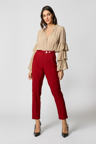 Blusa con volantes en las mangas - ARENA