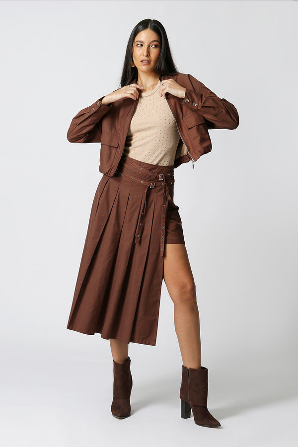 Jaqueta Bomber Com Bolsos Amplos