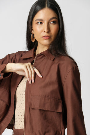 Jaqueta Bomber Com Bolsos Amplos
