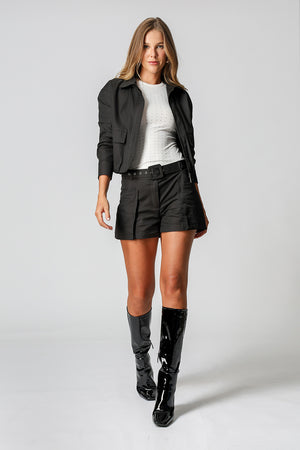 Jaqueta Bomber Com Bolsos Amplos