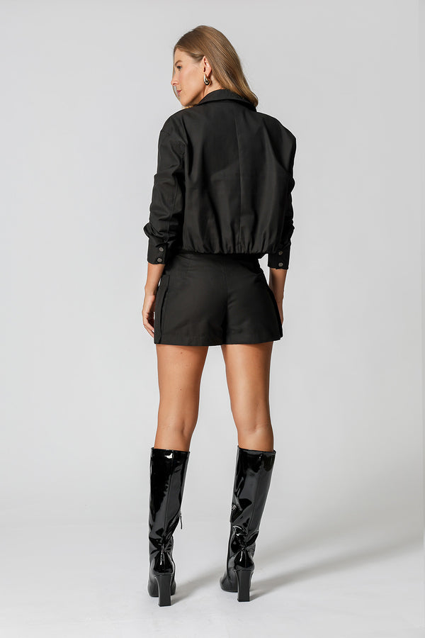Jaqueta Bomber Com Bolsos Amplos