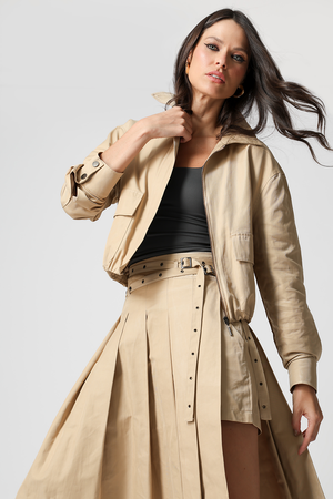 Jaqueta Bomber Com Bolsos Amplos