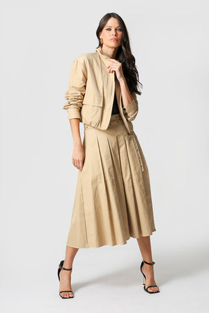 Jaqueta Bomber Com Bolsos Amplos