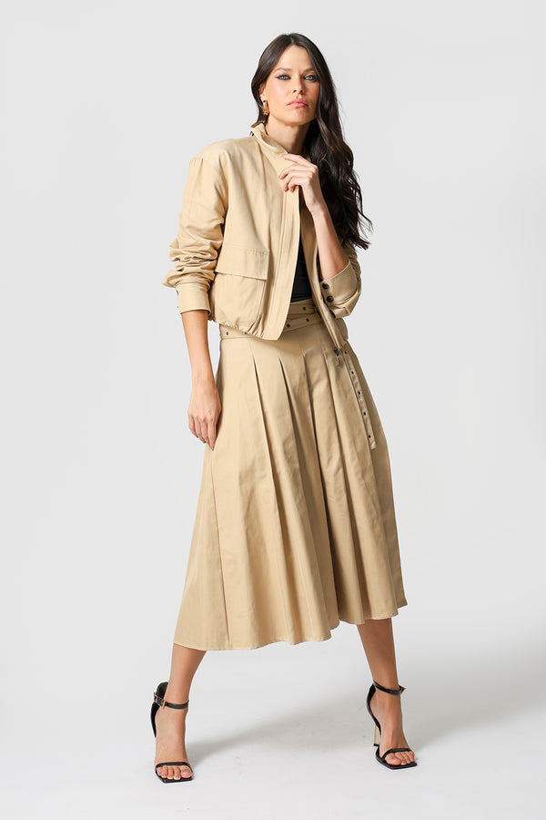 Jaqueta Bomber Com Bolsos Amplos