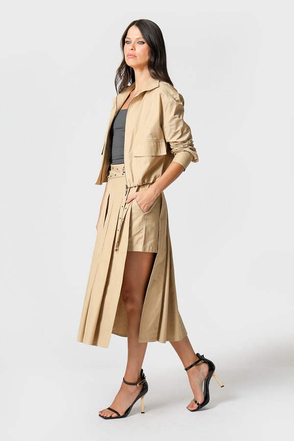 Jaqueta Bomber Com Bolsos Amplos
