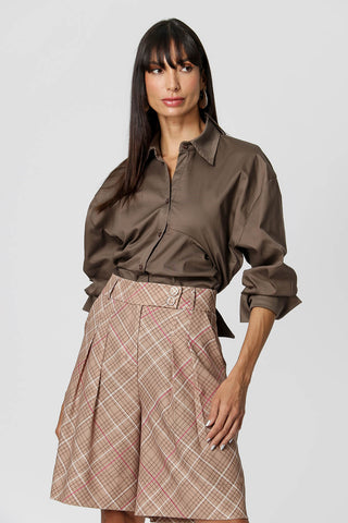 Camisa Com Amarração Assimétrica - CASTOR