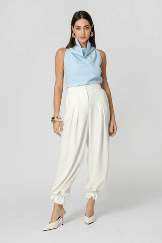 Blusa De Alfaiataria Com Gola Ampla - CIANO CL