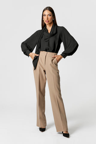 Camisa Com Lenço - PRETO