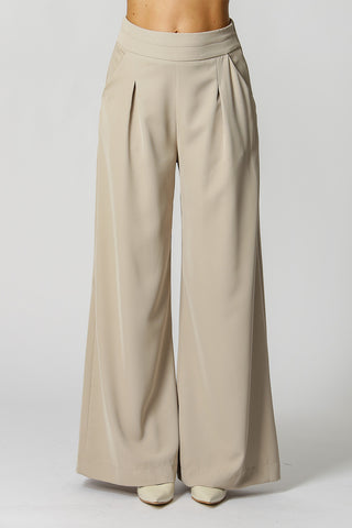Pantalón con pinzas y detalle en la cinturilla - ICE ESC
