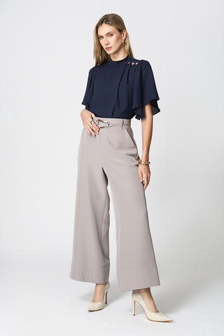 Blusa Com Detalhes De Botões - MARINHO 4